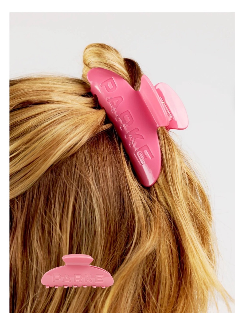 PARKER Pink Hair Claw Clip — Sleek Women’s Hair Accessory